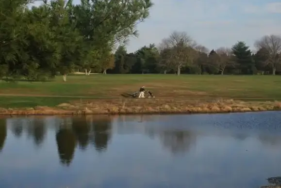 a walk on the course
