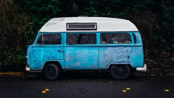 abandoned auto automobile automotive bus car driver