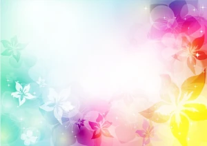 abstract artistic background with flower in colorful vector illustration