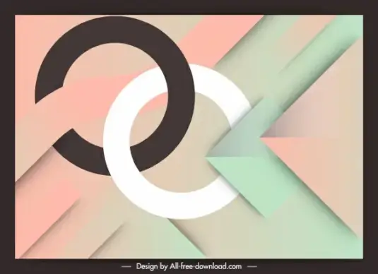 abstract background colorful bright 3d shapes