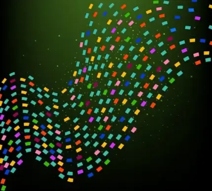 abstract background colorful rectangular curved layout