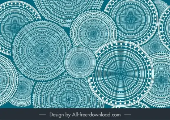 abstract background illusive circles decor
