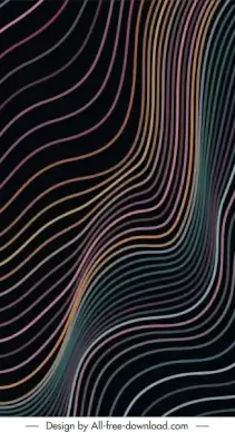 abstract background modern delusive dynamic curved lines