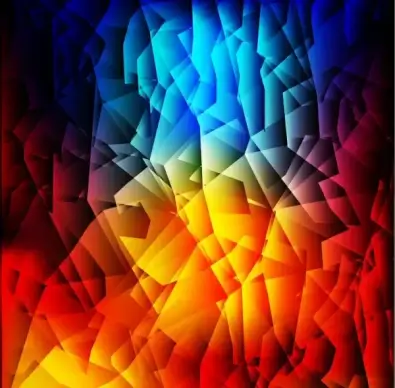 abstract background red blue polygonal ornament