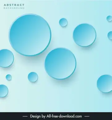  abstract background template blue circle rounds
