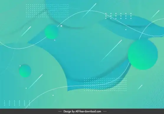 abstract background template bright modern green dynamic shapes