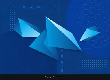 abstract background template dark dynamic 3d geometry shapes