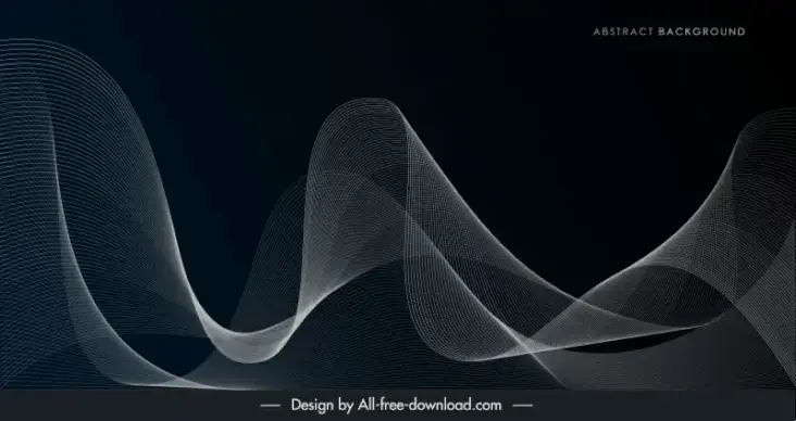 abstract background template dark grey wavy lines