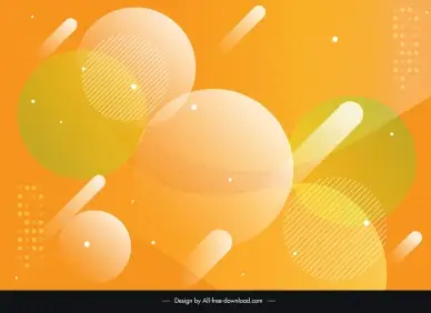 abstract background template flat elegant circles