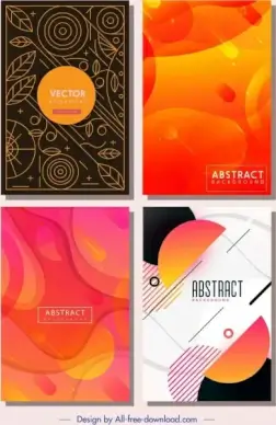 abstract background templates colored classical modern decor