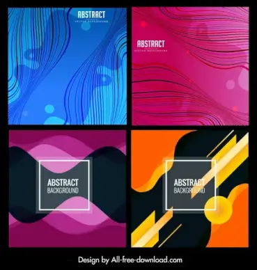 abstract background templates colorful dynamic curves decor