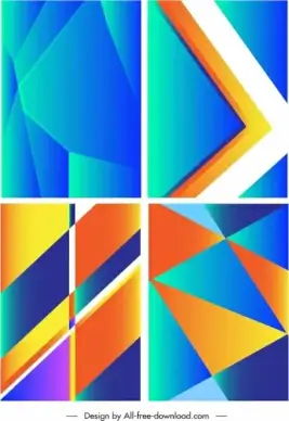 abstract background templates modern bright colorful geometric decor
