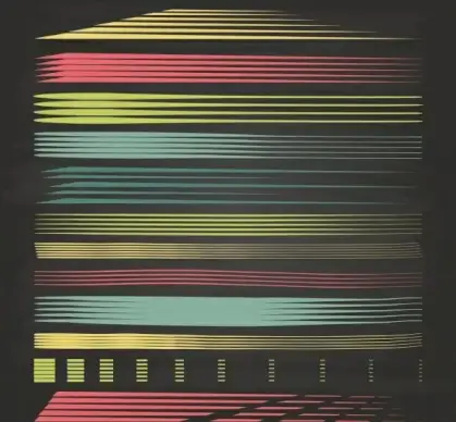 abstract background various multicolored lines decoration
