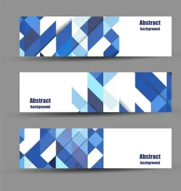 abstract banners design sets