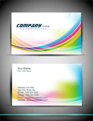 abstract business card template
