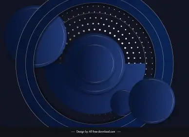abstract circle background template modern dark elegance