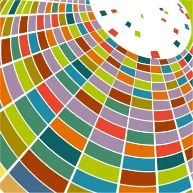 abstract color curved geometric background in 3d style