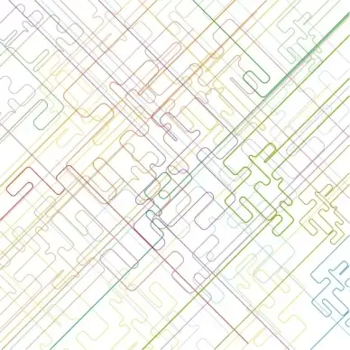abstract colorful background curved lines mixing style