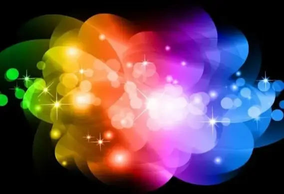 Abstract Colorful Glowing Background Vector Graphic