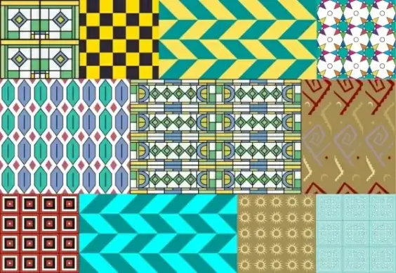 abstract colorful pattern various types combination