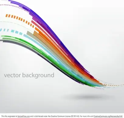 abstract colorful swirls vector