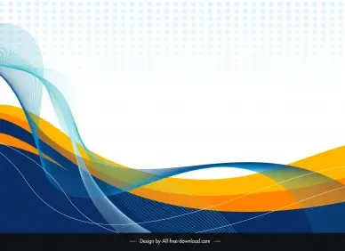 abstract curve background template dynamic 3d