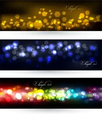 abstract defocus light banner background