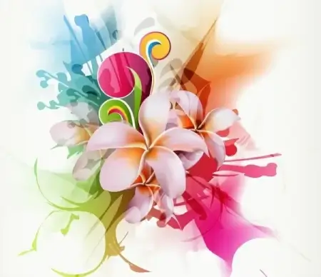 Abstract Floral Vector Illustration Artwork