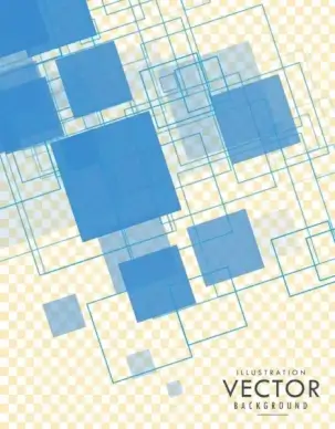 abstract geometric background transparent squares sketch