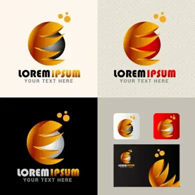 abstract logo design vector illustration