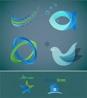 abstract logo symbol design element