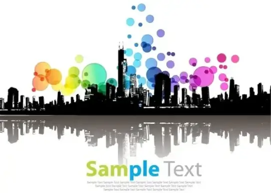 Abstract Modern City Vector Illustration