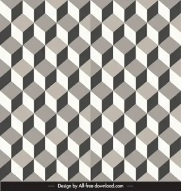 abstract pattern delusive design 3d repeating symmetric shapes