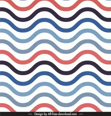 abstract pattern template waving curves lines illusion design