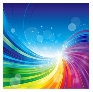 Abstract rainbow colors wave background.