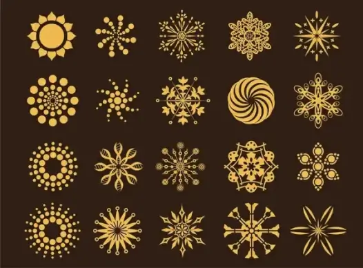 abstract shape logo design element