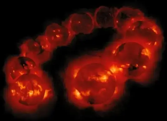 abstract solar cycle bright