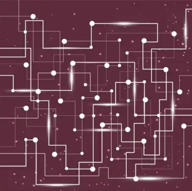 abstract sparkling background technological connnection symbol style