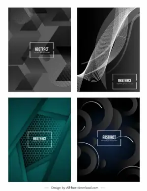 abstract technology background templates modern dark decor