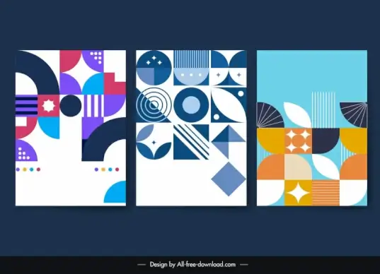 abstraction mosaic background template geometric shapes layout