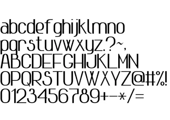 Advanced Sans Serif 7