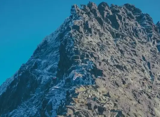 adventure climbing cold frozen glacier high hill
