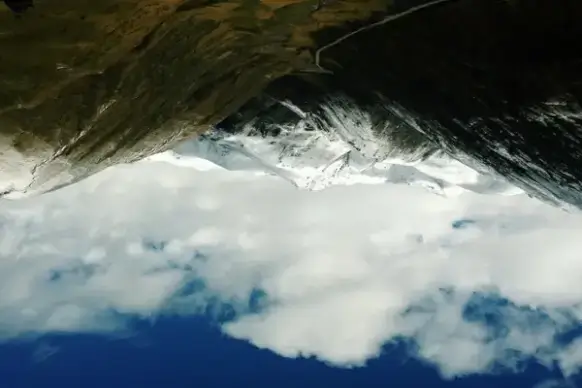 adventure daytime glacier hiking hill landscape