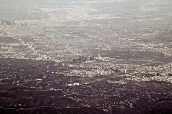 aerial background city down earth environment field