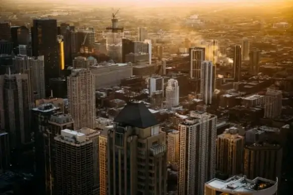 aerial view of manhattan city