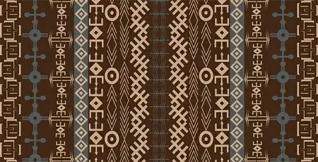 tribal abstract pattern design repeating symmetry style