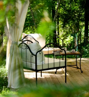 afternoon tea garden relax