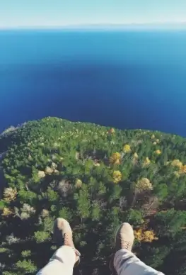 agriculture coast daytime forest hill idyllic island