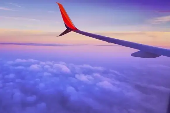 aircraft airplane desert evening flight lake
