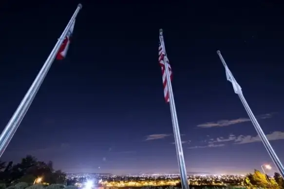 aircraft athlete electricity energy flag flagpole